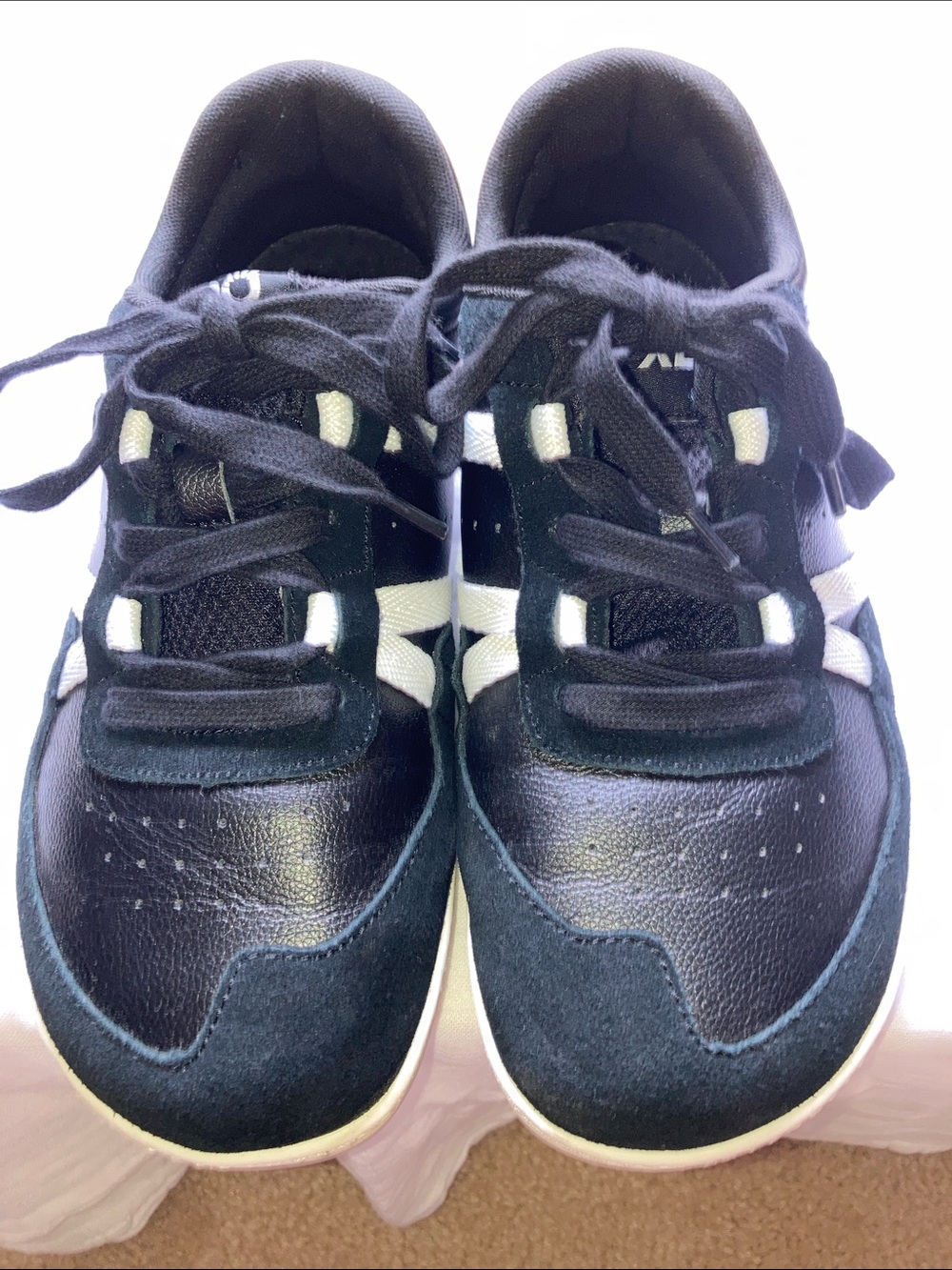 Women's Black & White Sneakers